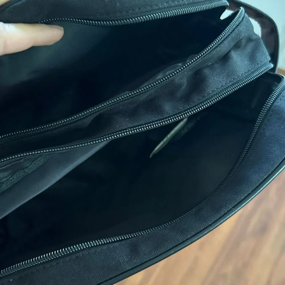 Carolina Herrera bad boy black  men's toiletry bag travel bag valet